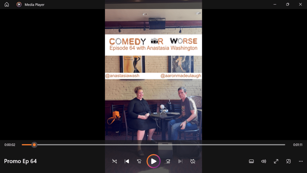 Comedy or Worse Episode 64 with Anastasia&nbsp;Washington